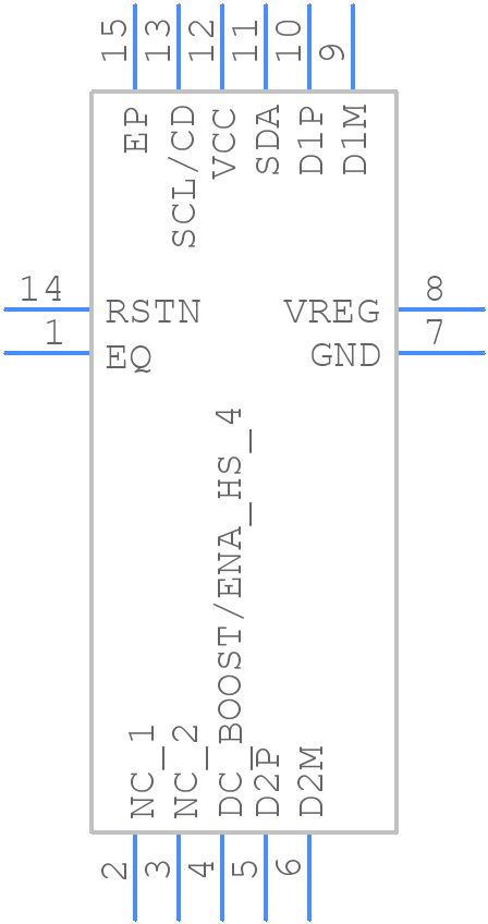 TUSB213IRGYT - Texas Instruments - PCB symbol