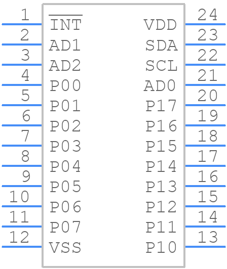 PCA8575PW,118 - NXP - PCB symbol