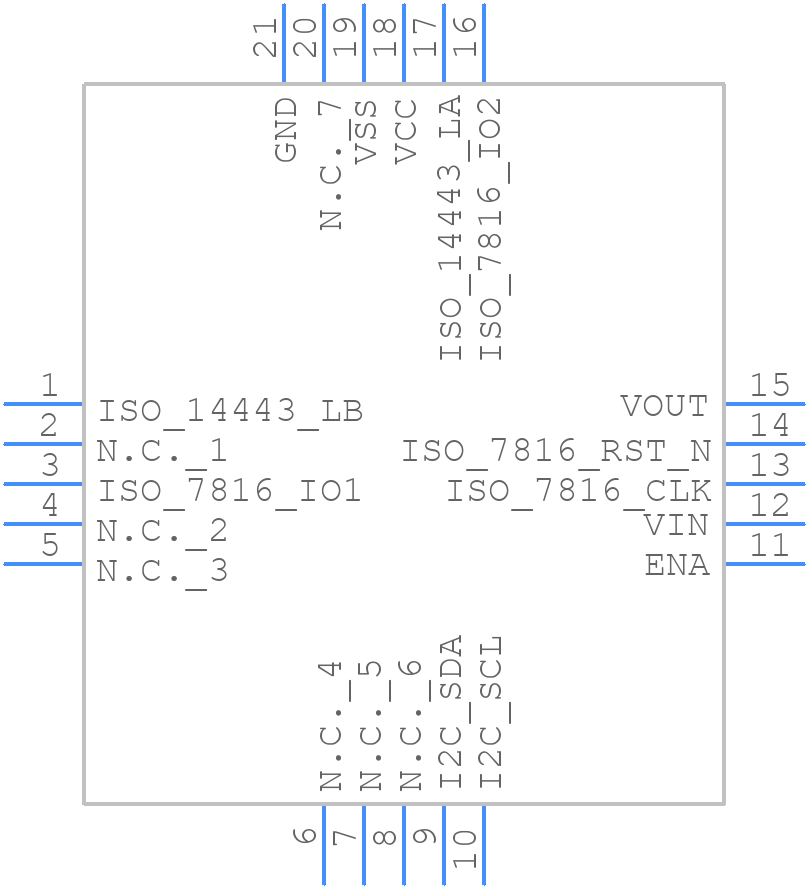 SE050A2HQ1/Z01SHZ - NXP - PCB symbol