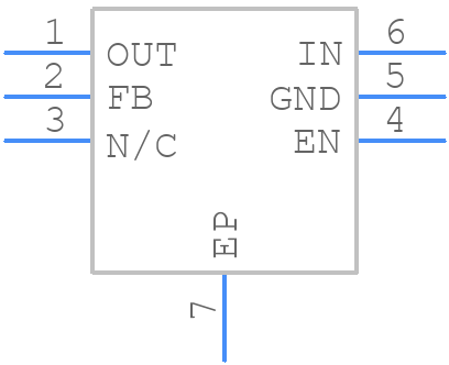 TPS72301DRVT - Texas Instruments - PCB symbol