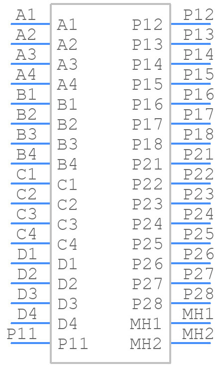 1-6600132-0 - TE Connectivity - PCB symbol