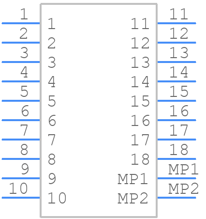 430451810 - Molex - PCB symbol