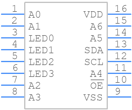 PCA9633PW,118 - NXP - PCB symbol