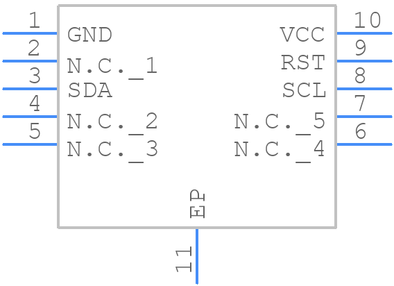 SLS32AIA010MHUSON10XTMA2 - Infineon - PCB symbol
