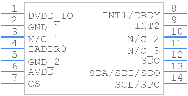 MMA7455LT - NXP - PCB symbol