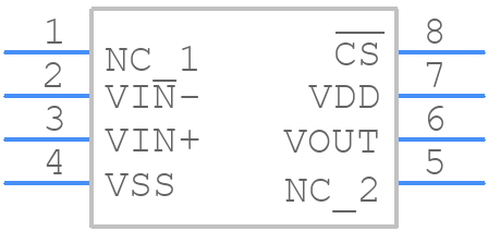 MCP6V28-E/SN - Microchip - PCB symbol