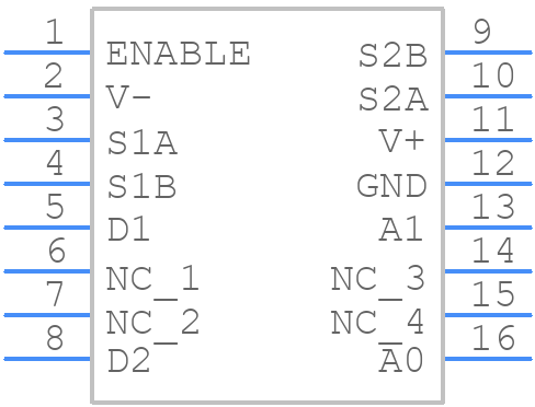 DG636EEN-T1-GE4 - Vishay - PCB symbol