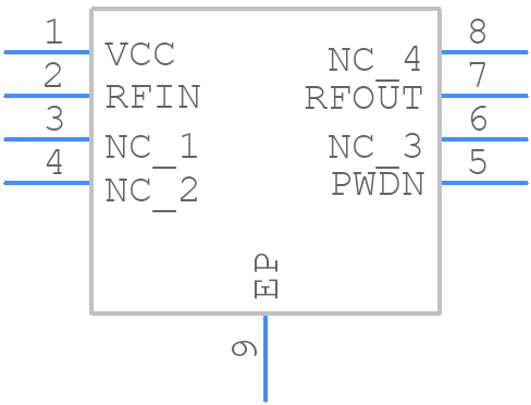 TRF37B73IDSGR - Texas Instruments - PCB symbol