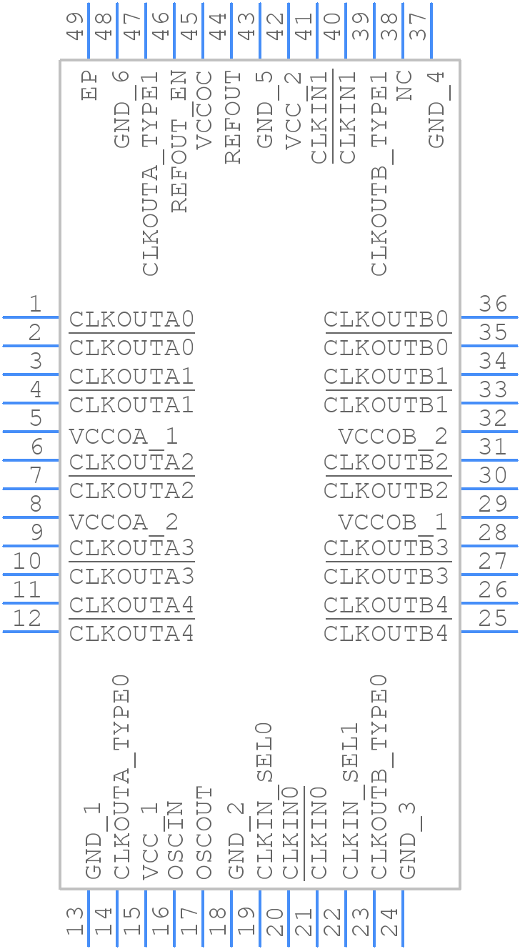 LMK00301SQX/NOPB - Texas Instruments - PCB symbol