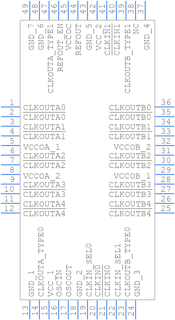 LMK00301ARHSR - Texas Instruments - PCB symbol