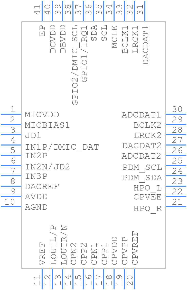 ALC5651-CGT - Realtek - PCB symbol