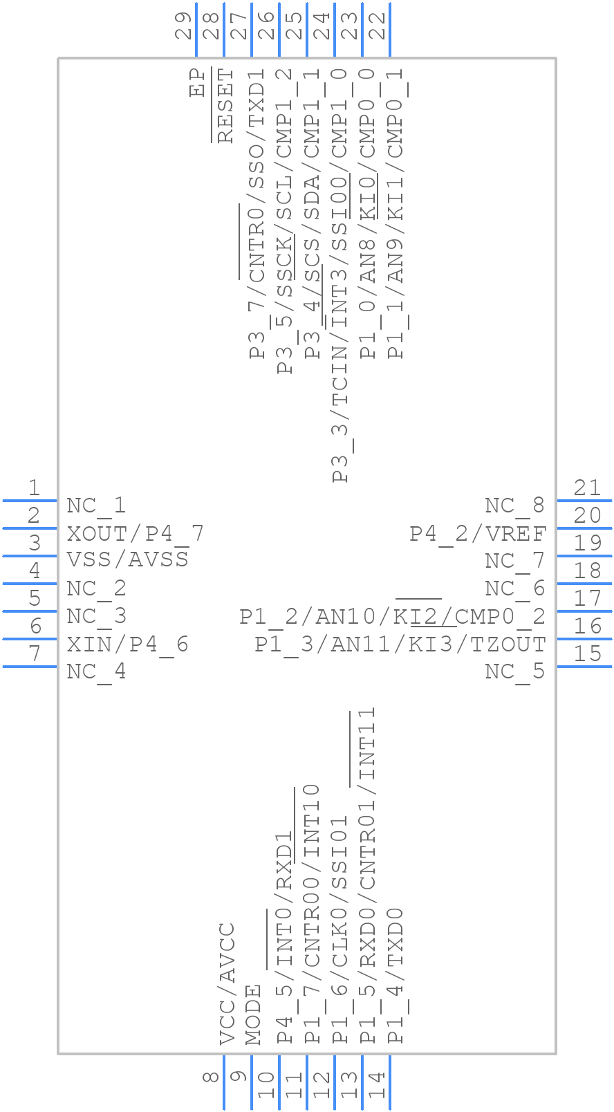 R5F211B4NP#U0 - Renesas Electronics - PCB symbol