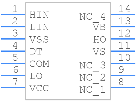 2ED21824S06JXUMA1 - Infineon - PCB symbol