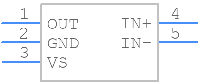 INA293B3IDBVR - Texas Instruments - PCB symbol