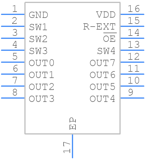 LED8102SXTTR - STMicroelectronics - PCB symbol