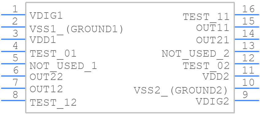 MLX90333EGO-BCT-000-SP - Melexis - PCB symbol