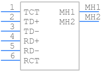 08B11X1T36-F - Bel - PCB symbol