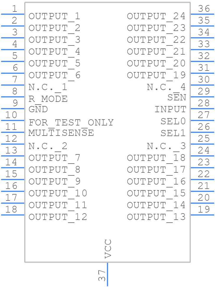 VN7000AYTR - STMicroelectronics - PCB symbol