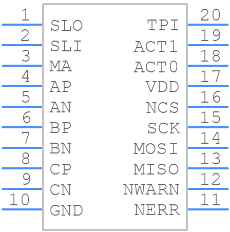 IC-MDTSSOP20 - ic-haus - PCB symbol