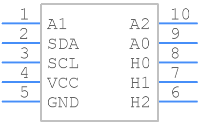 DS3906U - Analog Devices - PCB symbol