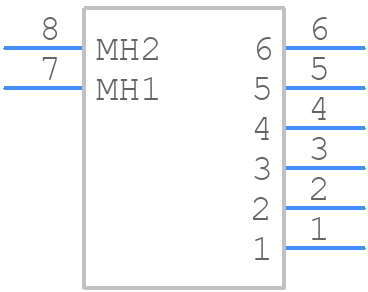 2-1445088-6 - TE Connectivity - PCB symbol