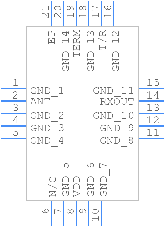 MAMF-011119-TR1000 - MACOM - PCB symbol