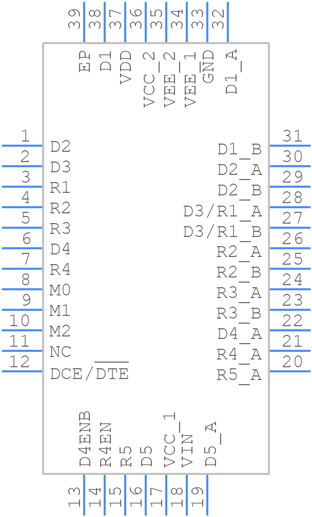 LTC2845IUHF#PBF - Analog Devices - PCB symbol
