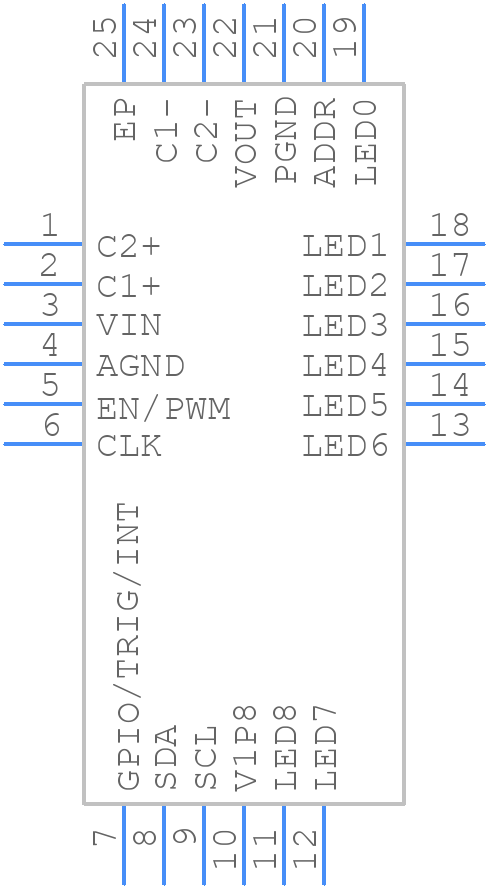LP5569ARTWR - Texas Instruments - PCB symbol