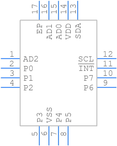 PCA9674ABS,118 - NXP - PCB symbol