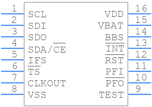 PCF2127T/2Y - NXP - PCB symbol