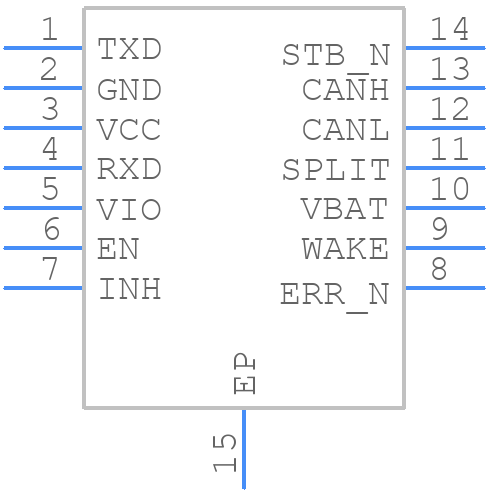 TJA1043TKY - NXP - PCB symbol