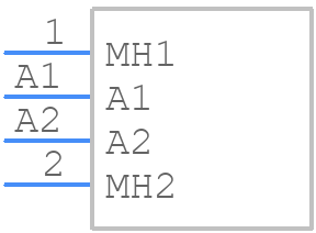 M80-4000000F8-02-321-00-000 - Harwin - PCB symbol