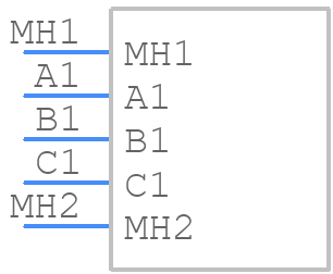 M80-4000000F8-03-321-00-000 - Harwin - PCB symbol