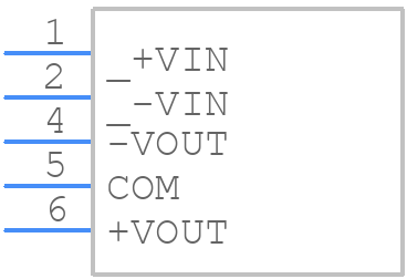 RY-2424D/P - RECOM Power - PCB symbol