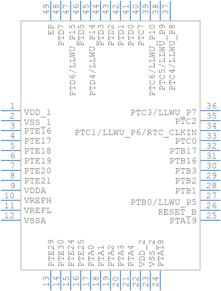 MKL14Z64VFT4 - NXP - PCB symbol