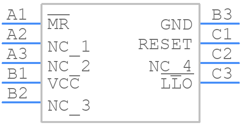 LM3702XCTP-308 - Texas Instruments - PCB symbol