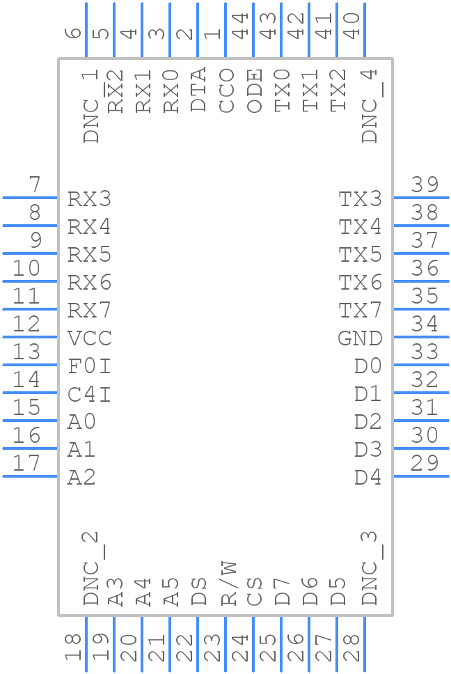 72V8980JG8 - Renesas Electronics - PCB symbol