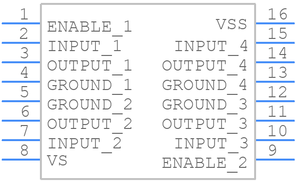 LM18293N - Texas Instruments - PCB symbol