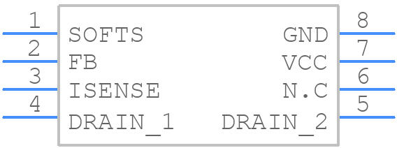 ICE2B265 - Infineon - PCB symbol