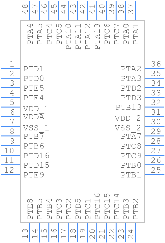 FS32K118LIT0VLFT - NXP - PCB symbol