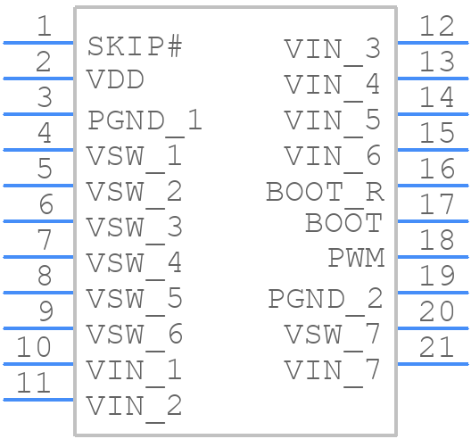 CSD97376Q4M - Texas Instruments - PCB symbol
