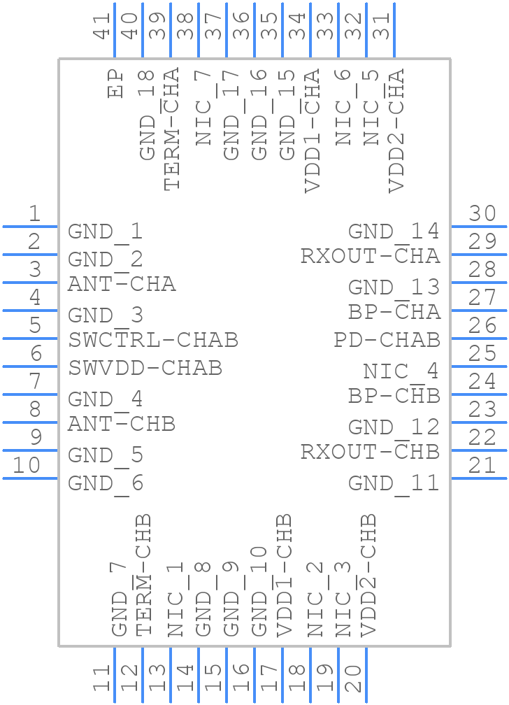 ADRF5545ABCPZN - Analog Devices - PCB symbol