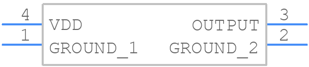 ECS-TXO-20CSMV-260-AY-TR - ECS - PCB symbol