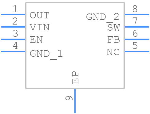 MIC2287-15YML-TR - Microchip - PCB symbol