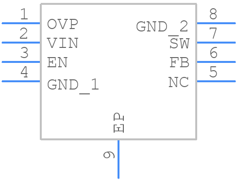 MIC2287-24YML-TR - Microchip - PCB symbol