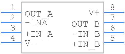 OPA2227U/2K5G4 - Texas Instruments - PCB symbol