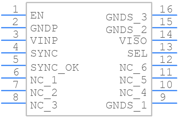 UCC12050DVER - Texas Instruments - PCB symbol