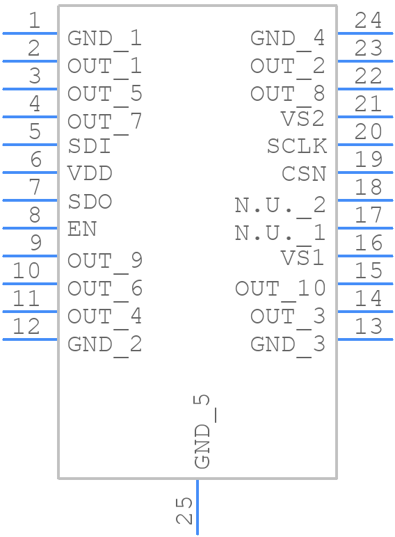 TLE94110ELXUMA1 - Infineon - PCB symbol