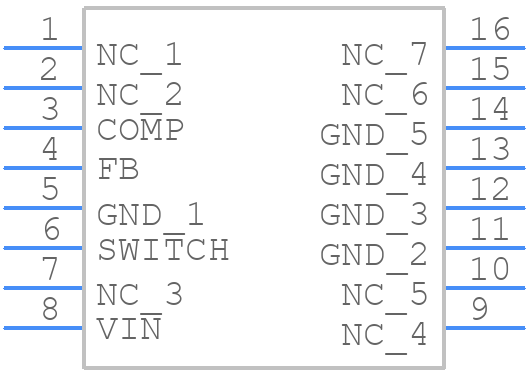 LM2577N-ADJ/NOPB - Texas Instruments - PCB symbol