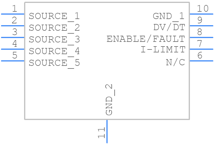 MP5010ADQ-LF-Z - Monolithic Power Systems (MPS) - PCB symbol